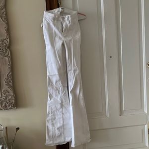 Paige white flare jeans